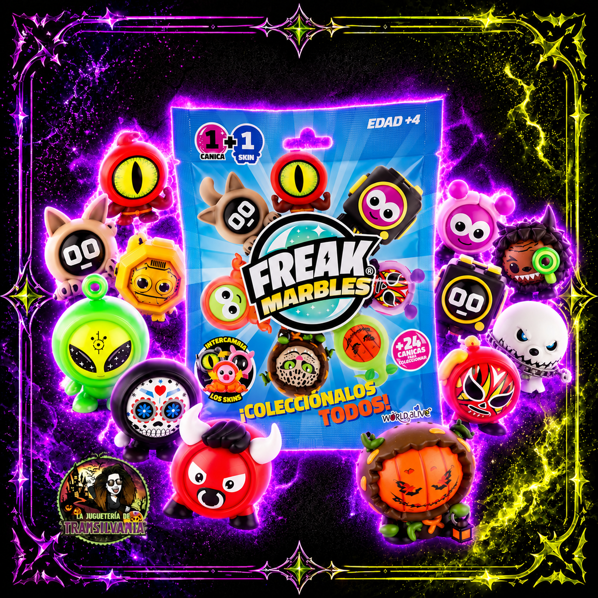 Freak Marble canica + skin mystery