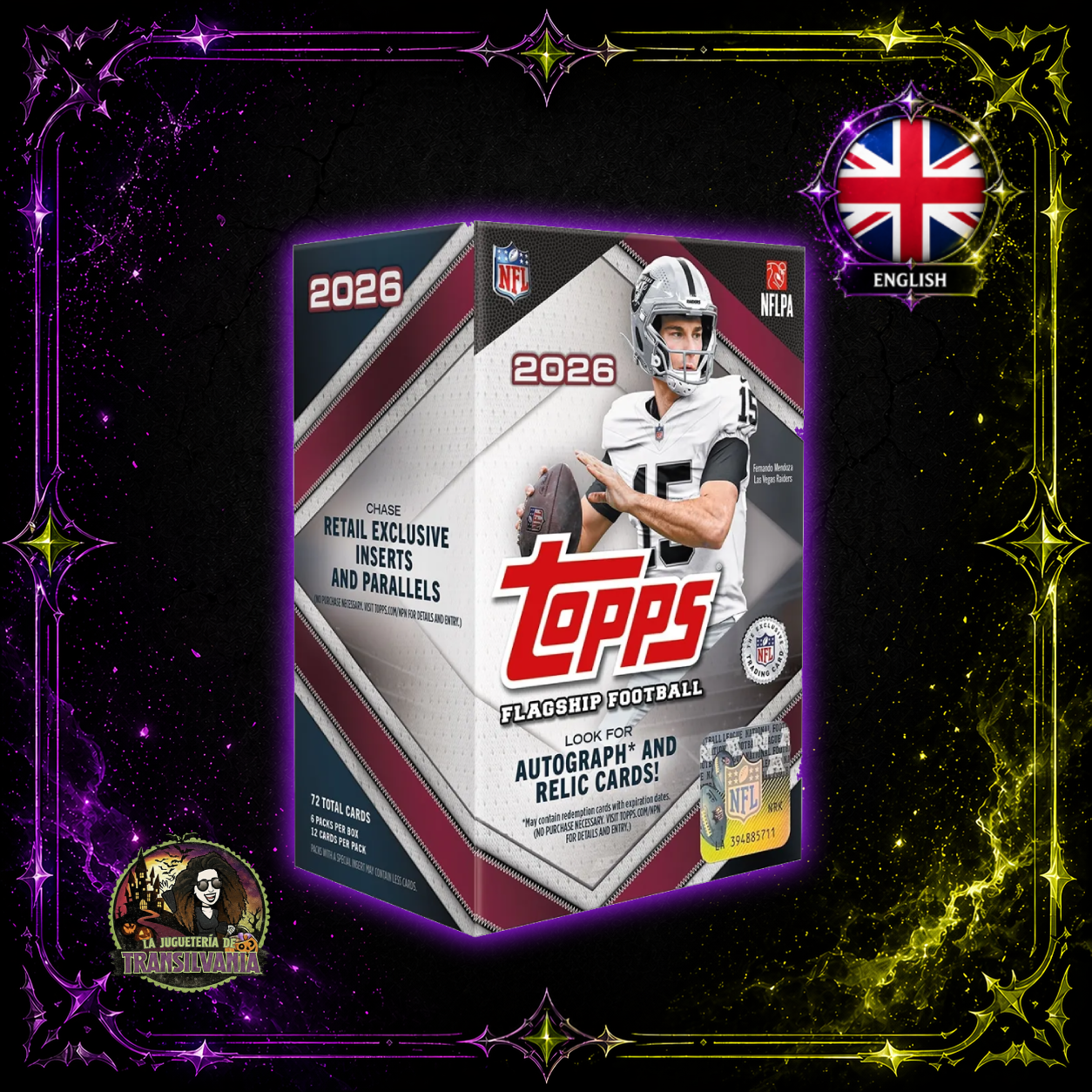 🇬🇧 Value Box Football Flagship (6 Sobres) - NFL 2026 - Topps