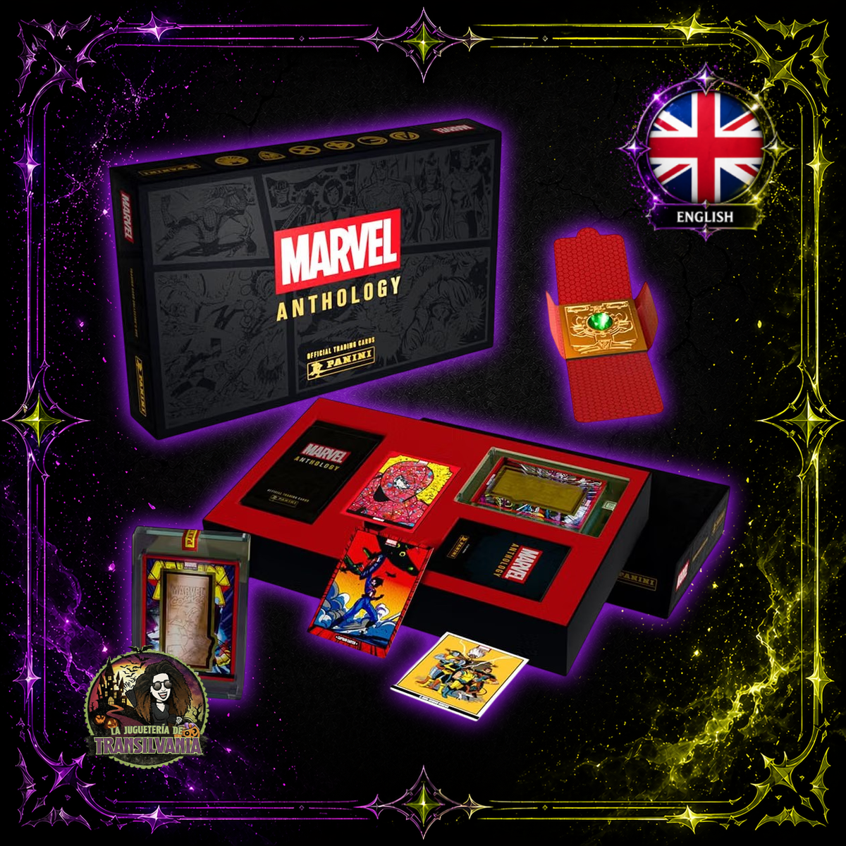 🇬🇧  Marvel Anthology Trading Card Treasure Box - Panini Cromos
