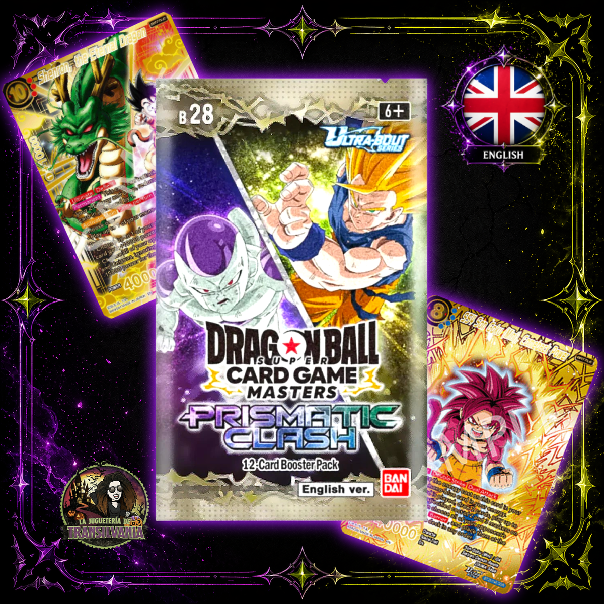🇬🇧 Sobre dragon ball prismatic clash b28 inglés