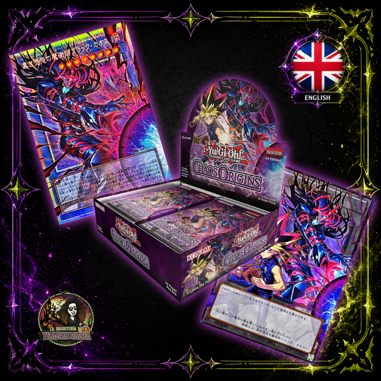 🇬🇧 Booster box yu gi oh chaos origin en idioma Inglés 1 edición
